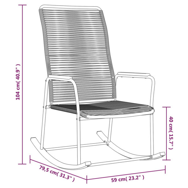 Oliver Avyansh Outdoor Rocking Chair Wayfair
